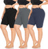 3 Pack Capri Leggings for Women with Pockets-High Waisted Tummy Control Workout Gym Yoga Pants Black
